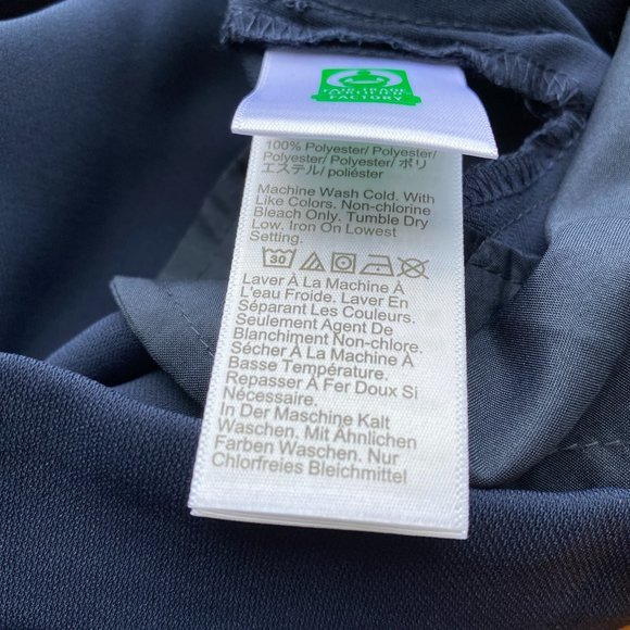 J.Crew Factory Jamie Pant Elastic Waist Navy Blue Comfort Cropped Leg NWT Sz10 - Picture 9 of 10